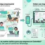 ¿Por qué WhatsApp se vuelve caótico para una empresa en Colombia? (Y cómo solucionarlo)