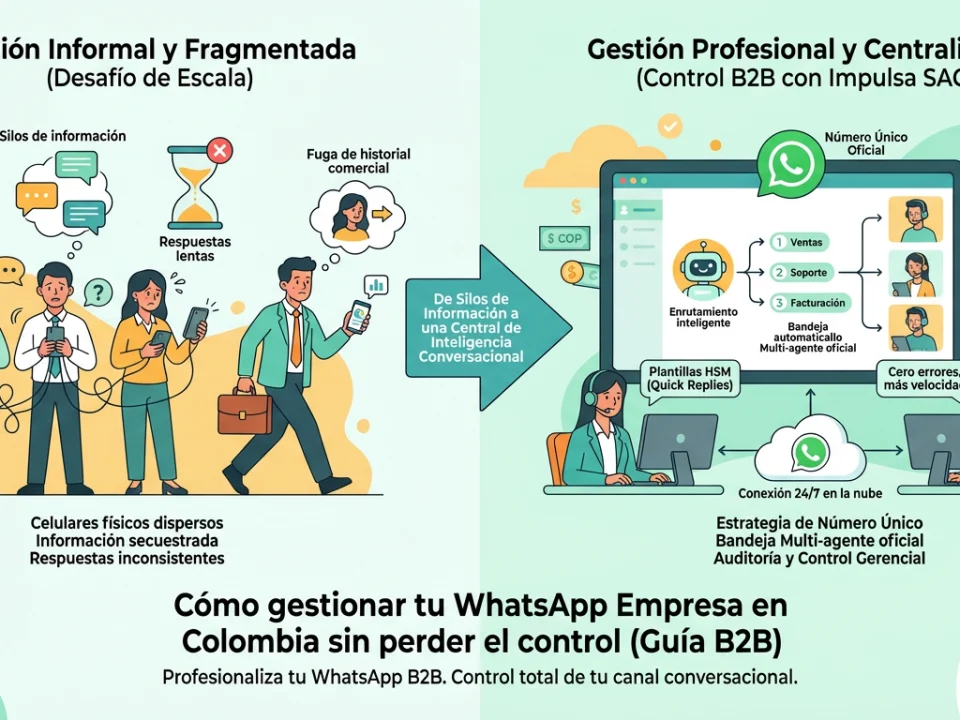 Cómo gestionar tu WhatsApp Empresa en Colombia sin perder el control